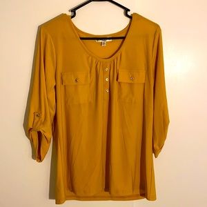 Mustard Yellow Blouse
